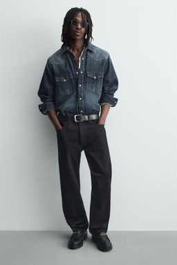 MOCAS?N APLIQUE MET?LICO / Negro