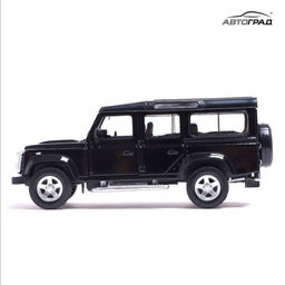 Машина металлическая LAND ROVER DEFENDER, 1:32, открываются двери, инерция, цвет чёрный - АвтоГрад фото 6