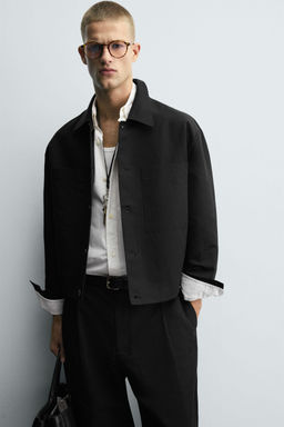 RELAXED FIT OVERSHIRT WITH POCKETS - Zara фото 5