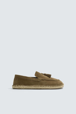 MOCAS?N PIEL CASUAL BORLAS / Beige