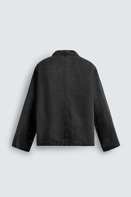 WASHED COTTON/LINEN OVERSHIRT - Zara фото 8