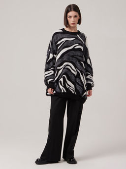 Джемпер женский ZZ-07004 black/white