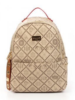 LACCOMA рюкзак АС7303-Россия-бежевый эко кожа хлопок