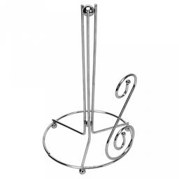 Держатель хромированный для бумажного полотенца "Стелла" на ножках h29см (Китай)