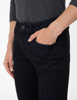 Lacivert Slim Fit Jean Pantolon