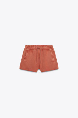 FADED-EFFECT FLEECE SHORTS - Zara фото 33