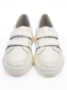 03-C138-2 LT. BEIGE Полуботинки спортивные женские (натуральная кожа)