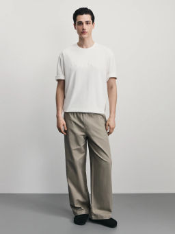 Футболка с вышивкой на груди / Zarina фото 2