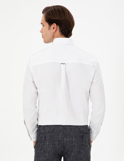 Мужская белая рубашка с длинным рукавом - U.s. polo assn фото 5