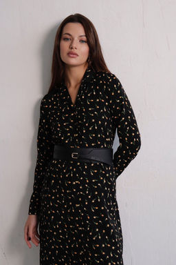 Платье-рубашка с английским воротником принт - Martichelli фото 233