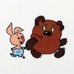 Klart набор для вышивания Союзмультфильм CMF-8-569 Винни Пух и Пятачок 14.5 х 11.5 см