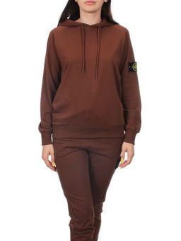 E102 BROWN Костюм спортивный женский (хлопок 90%, полиэстер 10%)