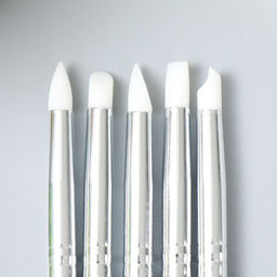 Инструменты для модел-ния и придания формы набор 5 шт 15 см пластик, резина,металл МИКС - Арт узор фото 3