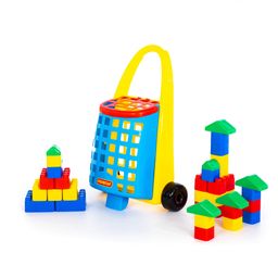 Забавная тележка + конструктор Беби (38 элементов) - Полесье фото 2