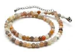 Чокер из беломорита шарик гр.5мм, 39см