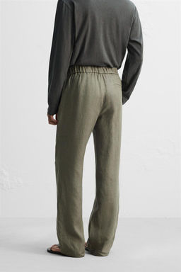 100% LINEN TROUSERS - Zara фото 7