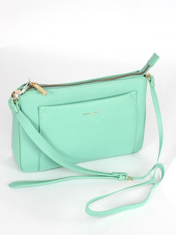 Сумка женская искусственная кожа DJ-СМ 7336-TURQUOISE, 1отд, плечевой ремень, зеленый SALE 263899 - Adelia фото 5