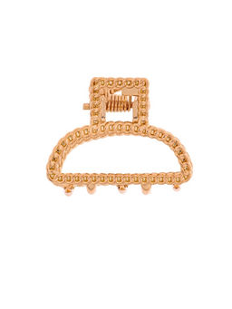 Цена за 6 шт. Крабик для волос «Эмма», дуга, 2.5 см, золотистый