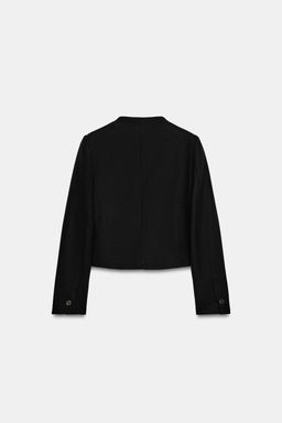 BLAZER CORTA CRUZADA / Negro - Zara фото 8