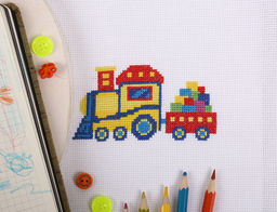 Klart набор для вышивания 12-021 Паровозик 14.5 х 9 см