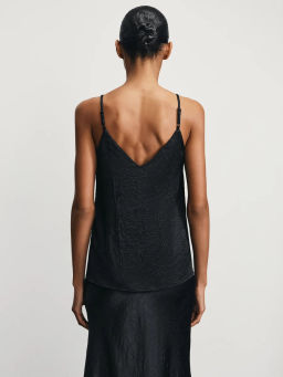 Атласный топ на бретелях / Zarina фото 5