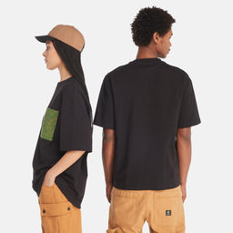 Футболка Timberland T-Shirt Embroidered Pocket Regular черная фото 3