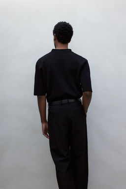 Regular Fit V-neck polo shirt - H&m фото 4