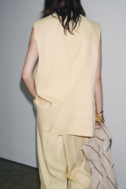 ZW COLLECTION WIDE-LEG DARTED TROUSERS