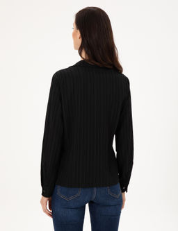 Siyah Regular Fit Uzun Kollu G_mlek - Pierre cardin фото 5