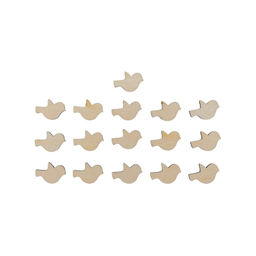 Заготовка для декорирования Mr. Carving БА-39 Мини-набор фанера 0.3 см 16 шт Птички (1.5 х 2.3 см) 16 штук