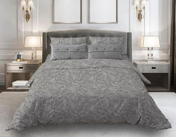 Наволочка 70*70 см, бязь Комфорт (Турецкие огурцы, серый)