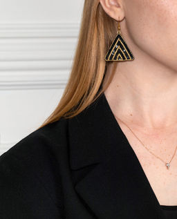 Klart набор для вышивания 10-510 Серьги треугольные. Золотой орнамент 3.5 х 4 см