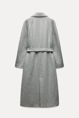 LONGLINE BELTED WOOL BLEND COAT - Zara фото 23