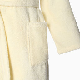 Халат махровый женский «Экономь и Я», размер 50-52, хлопок 100%, молочный