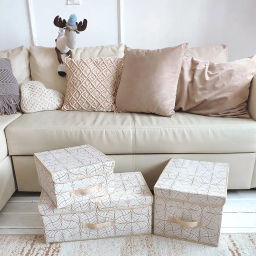 Короб стеллажный с крышкой, большой, 30*40*25 см Valiant  фото 82