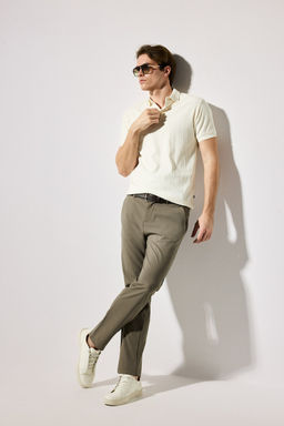 Tailored Fit Dokuma Pantolon - Defacto фото 2