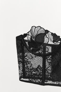 VELVET LACE UNDERWIRED CORSET - Zara фото 6