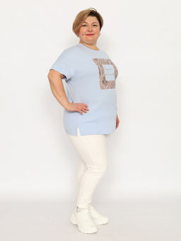 CRB wear/CSLW 60358-43 Футболка женская,голубой/Ex.Cherubino  фото 4