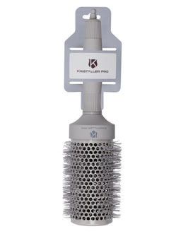 Kristaller Термобрашинг для укладки волос / Ceramic + Ionic TG-X27/53, 53 мм, серый