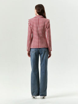 Жакет Emka ML743/comba приталенный твид мультиколор  фото 4