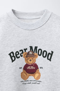 BEAR PRINT SWEATSHIRT - Zara фото 3