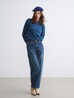 Bisiklet Yaka Kad?n Triko Kazak