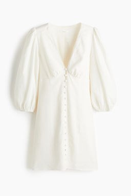 Vestido en mezcla de lino