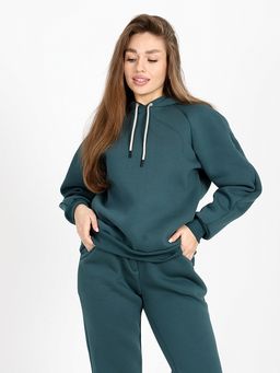 Костюм женский из Футера с начесом Петроль Рост 160-175 см