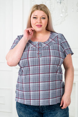 Туника женская из кулирки Наина серый макси - Амадэль фото 4