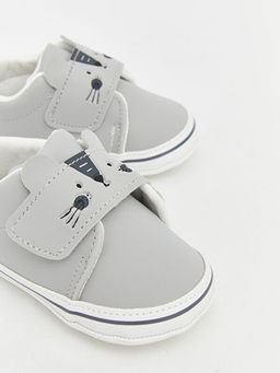 Erkek Bebek Hayvan Fig?rl? Y?r?me ?ncesi Ayakkab?