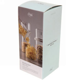 Банка для продуктов стеклянная 850мл "Olala" с мерный стаканом