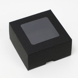 Цена за 10 шт. Коробка складная, крышка-дно, с окном, черная, 10 х 10 х 5 см - UPAK LAND фото 2