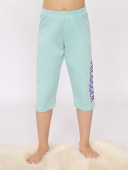 CRB wear/CSJG 50173-49 Пижама для девочки (футболка, бриджи),светло-бирюзовый/Ex.Cherubino  фото 4