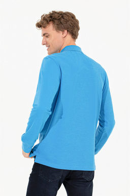 Мужской синий меланжевый свитшот Неожиданная скидка в корзине - U.s. polo assn фото 5